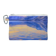 Dramatic Sunset Canvas Cosmetic Bag (medium) by GardenOfOphir