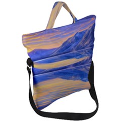 Dramatic Sunset Fold Over Handle Tote Bag by GardenOfOphir