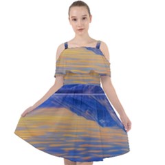 Dramatic Sunset Cut Out Shoulders Chiffon Dress by GardenOfOphir