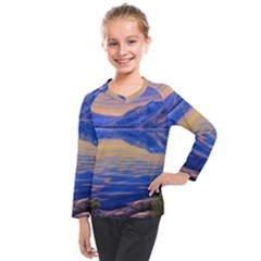 Dramatic Sunset Kids  Long Mesh Tee