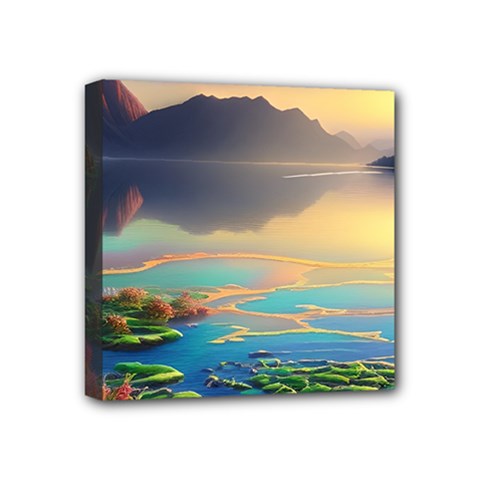 Exquisite Sunset Mini Canvas 4  X 4  (stretched) by GardenOfOphir