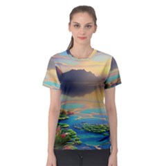 Exquisite Sunset Women s Sport Mesh Tee