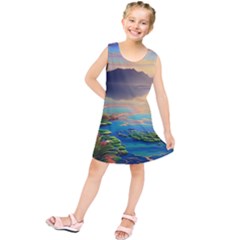 Exquisite Sunset Kids  Tunic Dress by GardenOfOphir