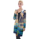 Exquisite Sunset Hooded Pocket Cardigan View1