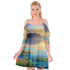 Exquisite Sunset Cutout Spaghetti Strap Chiffon Dress by GardenOfOphir