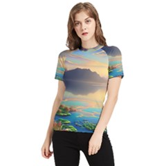 Exquisite Sunset Women s Short Sleeve Rash Guard by GardenOfOphir