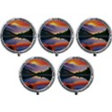 Flaming Sunset Mini Round Pill Box (Pack of 5) View1