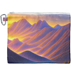 Great Sunset Canvas Cosmetic Bag (xxxl) by GardenOfOphir