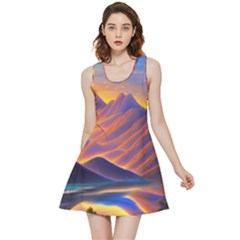 Great Sunset Inside Out Reversible Sleeveless Dress by GardenOfOphir