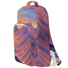 Great Sunset Double Compartment Backpack by GardenOfOphir