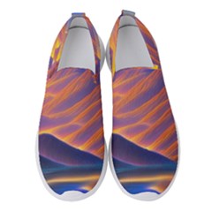 Great Sunset Women s Slip On Sneakers by GardenOfOphir