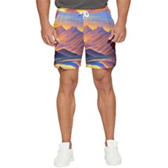 Great Sunset Men s Runner Shorts by GardenOfOphir