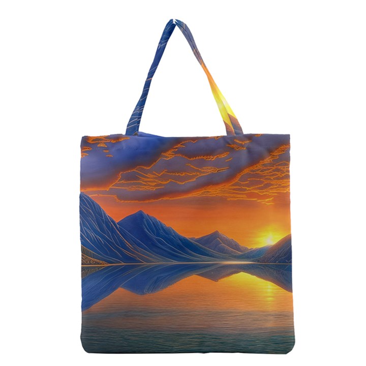 Glorious Sunset Grocery Tote Bag