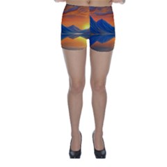 Glorious Sunset Skinny Shorts