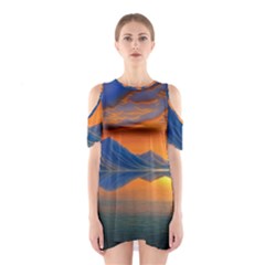 Glorious Sunset Shoulder Cutout One Piece Dress by GardenOfOphir