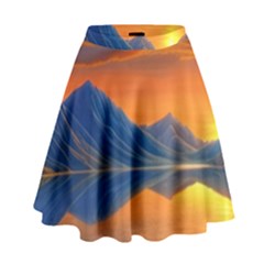 Glorious Sunset High Waist Skirt by GardenOfOphir