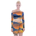 Glorious Sunset Off Shoulder Top with Mini Skirt Set View1