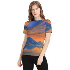 Glorious Sunset Women s Short Sleeve Rash Guard by GardenOfOphir