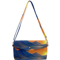 Glorious Sunset Removable Strap Clutch Bag by GardenOfOphir