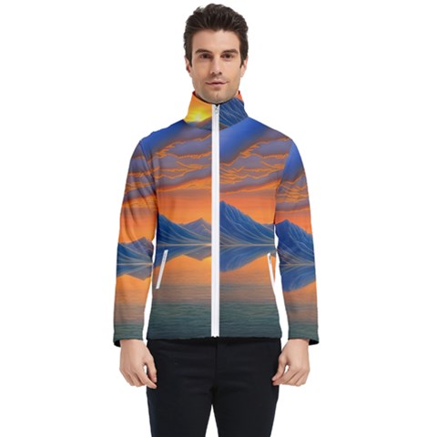 Glorious Sunset Men s Bomber Jacket by GardenOfOphir