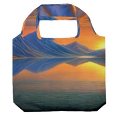 Glorious Sunset Premium Foldable Grocery Recycle Bag by GardenOfOphir