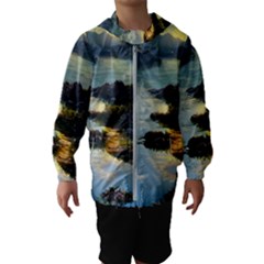 Incredible Sunset Kids  Hooded Windbreaker by GardenOfOphir