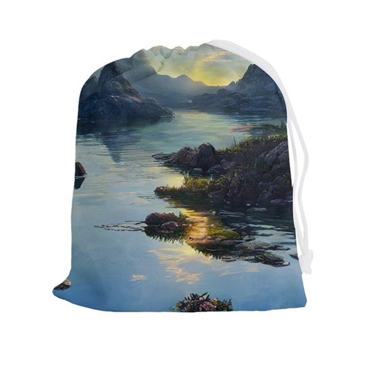 Incredible Sunset Drawstring Pouch (2XL)