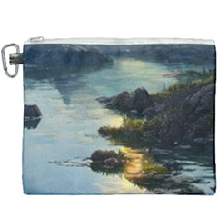 Incredible Sunset Canvas Cosmetic Bag (xxxl) by GardenOfOphir