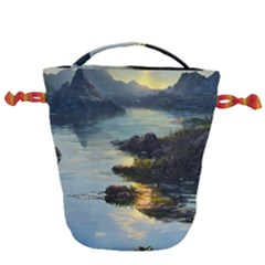 Incredible Sunset Drawstring Bucket Bag by GardenOfOphir