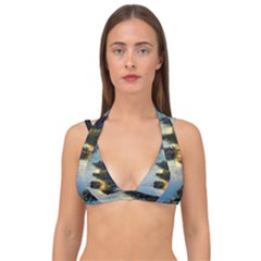 Incredible Sunset Double Strap Halter Bikini Top by GardenOfOphir