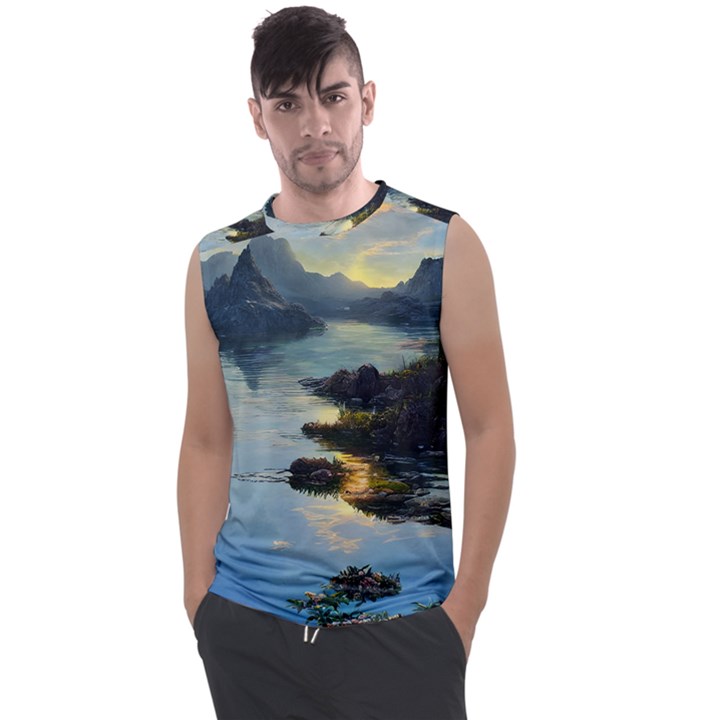 Incredible Sunset Men s Regular Tank Top