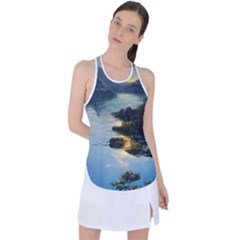 Incredible Sunset Racer Back Mesh Tank Top by GardenOfOphir