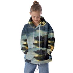 Incredible Sunset Kids  Oversized Hoodie by GardenOfOphir