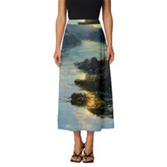 Incredible Sunset Classic Midi Chiffon Skirt