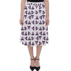 Happy Hound Funny Cute Gog Pattern Classic Midi Skirt by dflcprintsclothing