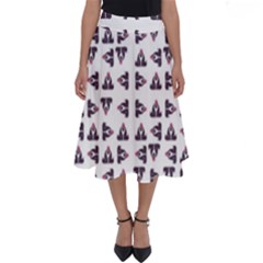 Happy Hound Funny Cute Gog Pattern Perfect Length Midi Skirt by dflcprintsclothing