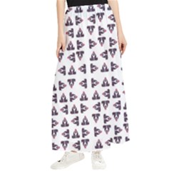 Happy Hound Funny Cute Gog Pattern Maxi Chiffon Skirt by dflcprintsclothing