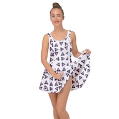 Happy Hound Funny Cute Gog Pattern Inside Out Casual Dress by dflcprintsclothing