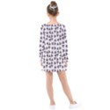 Happy Hound Funny Cute Gog Pattern Kids  Long Sleeve Dress View2