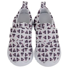 Happy Hound Funny Cute Gog Pattern Kids  Velcro No Lace Shoes by dflcprintsclothing