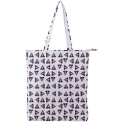 Happy Hound Funny Cute Gog Pattern Double Zip Up Tote Bag by dflcprintsclothing