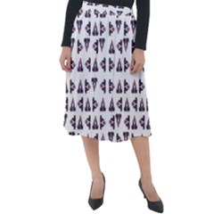 Happy Hound Funny Cute Gog Pattern Classic Velour Midi Skirt  by dflcprintsclothing