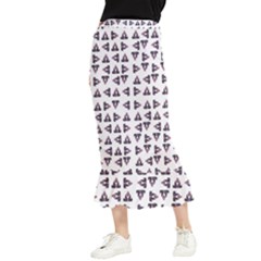 Happy Hound Funny Cute Gog Pattern Maxi Fishtail Chiffon Skirt by dflcprintsclothing