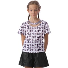 Happy Hound Funny Cute Gog Pattern Kids  Front Cut Tee by dflcprintsclothing