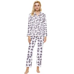 Happy Hound Funny Cute Gog Pattern Womens  Long Sleeve Velvet Pocket Pajamas Set by dflcprintsclothing