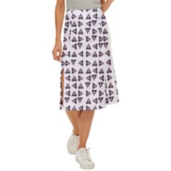 Happy Hound Funny Cute Gog Pattern Midi Panel Skirt by dflcprintsclothing