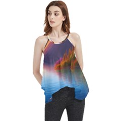 Immaculate Sunset Flowy Camisole Tank Top by GardenOfOphir