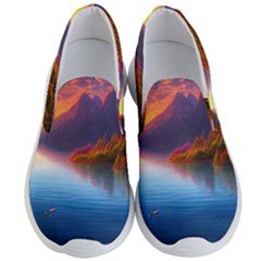 Immaculate Sunset Men s Lightweight Slip Ons by GardenOfOphir