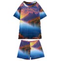 Immaculate Sunset Kids  Swim Tee and Shorts Set View1