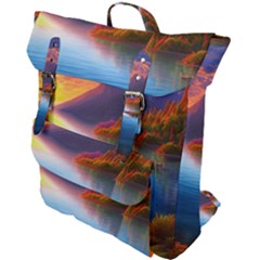 Immaculate Sunset Buckle Up Backpack by GardenOfOphir